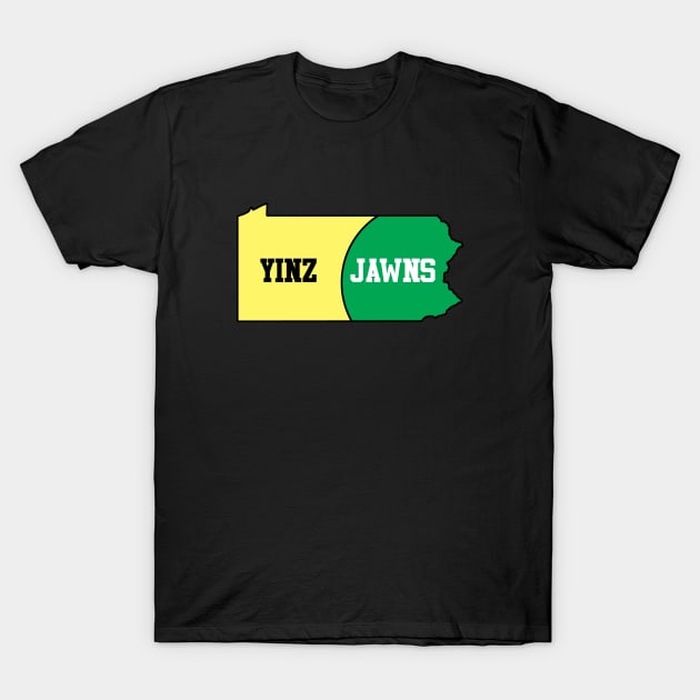 PA Yinz Jawns T-Shirt by GloopTrekker